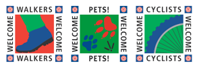 Walkers, Pets and Cyclists Welcome